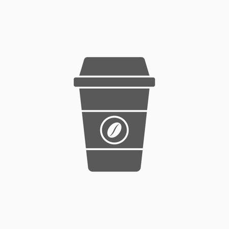 Disposable coffee cup iconのイラスト素材
