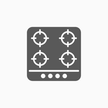 gas stove iconのイラスト素材