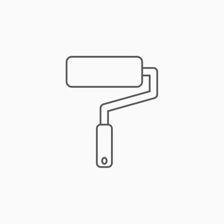 paint roller iconのイラスト素材