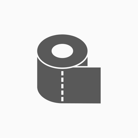 toilet tissue paper roll iconのイラスト素材
