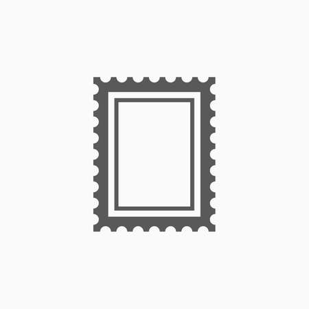 postage stamp iconのイラスト素材