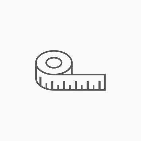 measure tape iconのイラスト素材