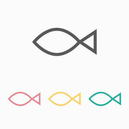 fish iconのイラスト素材