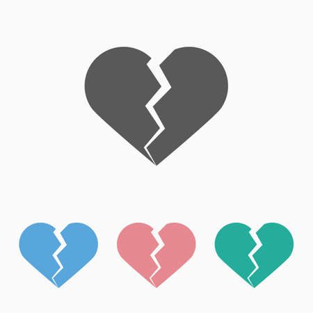 broken heart iconのイラスト素材