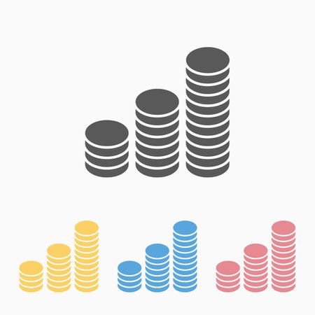 coins iconのイラスト素材