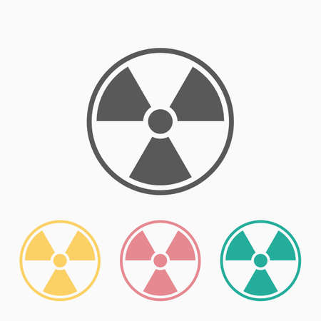 radiation iconのイラスト素材
