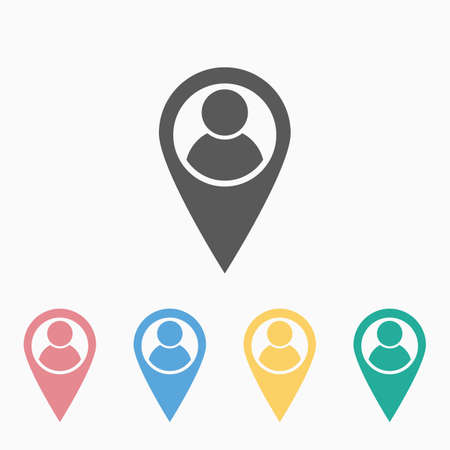 location people iconのイラスト素材