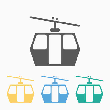 funicular railway iconのイラスト素材
