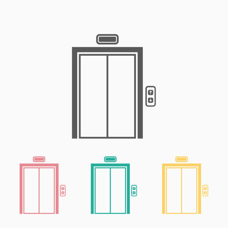 elevator iconのイラスト素材