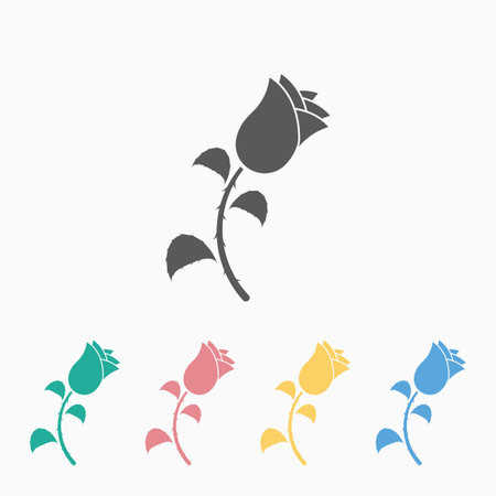 rose iconのイラスト素材