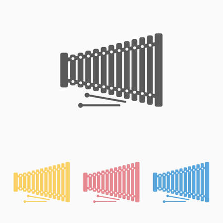 xylophone iconのイラスト素材
