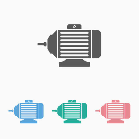 electric motor iconのイラスト素材