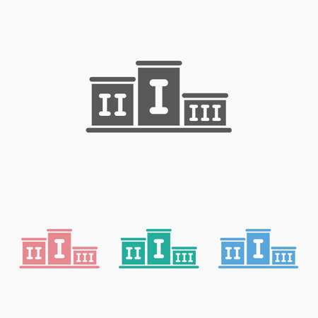 winners podium iconのイラスト素材