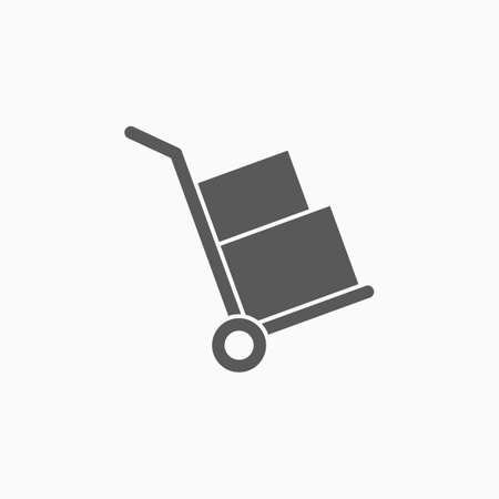 handcart iconのイラスト素材