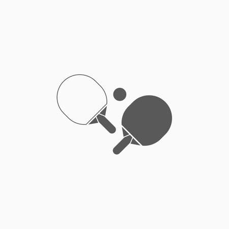 table tennis iconのイラスト素材