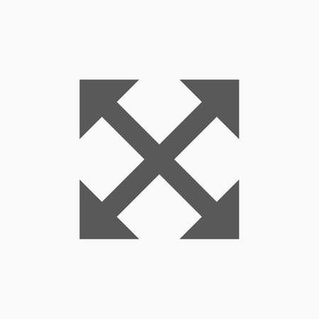 extend, re-size, enlarge iconのイラスト素材