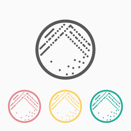 bacteria in petri dish iconのイラスト素材