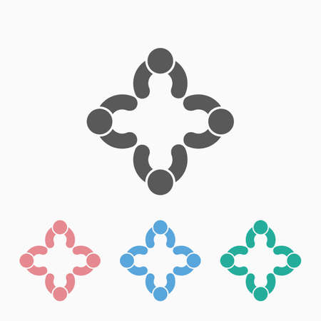 teamwork iconのイラスト素材