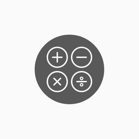 calculation, calculator iconのイラスト素材