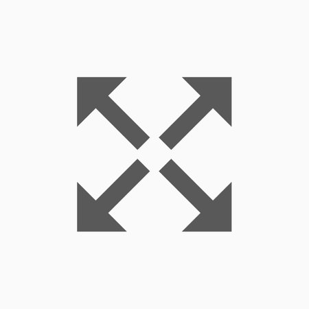 extend, re-size, enlarge iconのイラスト素材
