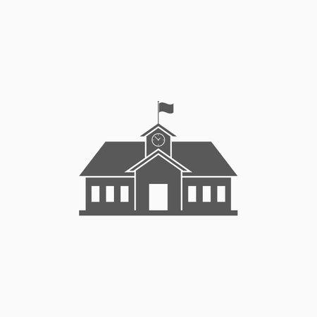 school iconのイラスト素材