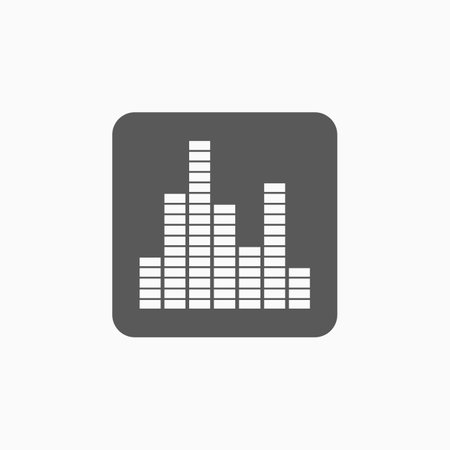 equalizer music sound wave iconのイラスト素材