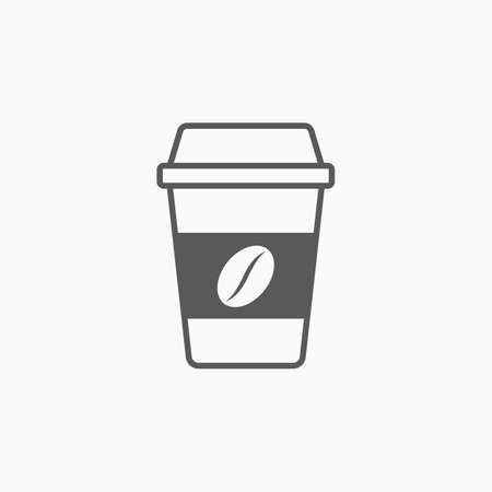 Disposable coffee cup iconのイラスト素材