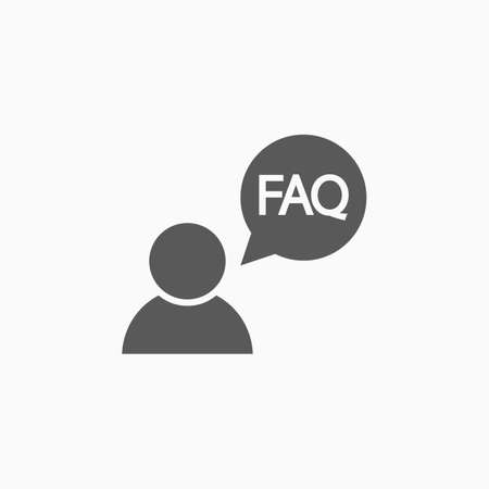 FAQ iconのイラスト素材