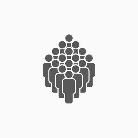 crowd of people iconのイラスト素材