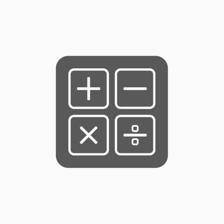 calculation, calculator iconのイラスト素材