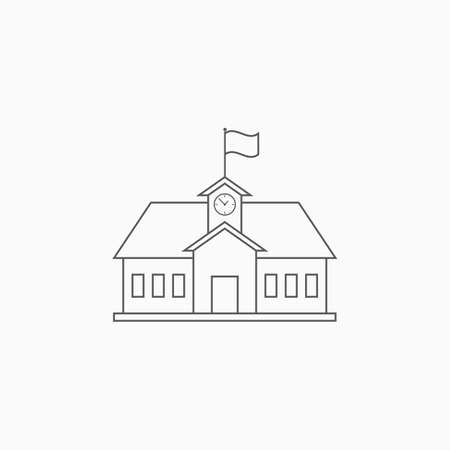 school iconのイラスト素材