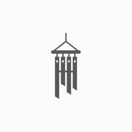 wind chime iconのイラスト素材