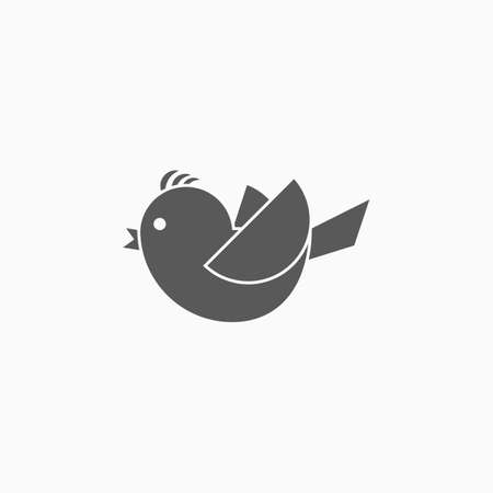 bird icon, bird vectorのイラスト素材