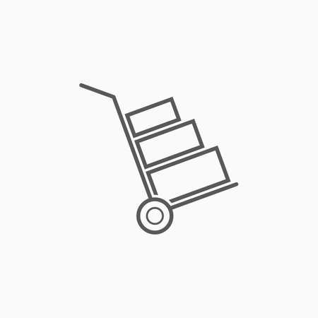 handcart iconのイラスト素材