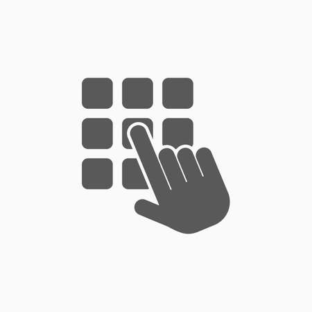 enter pin code iconのイラスト素材