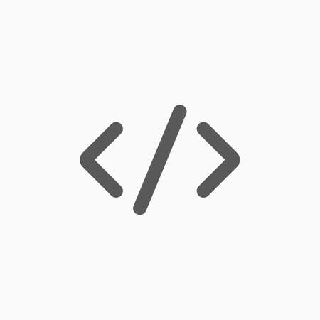code icon, code vectorのイラスト素材