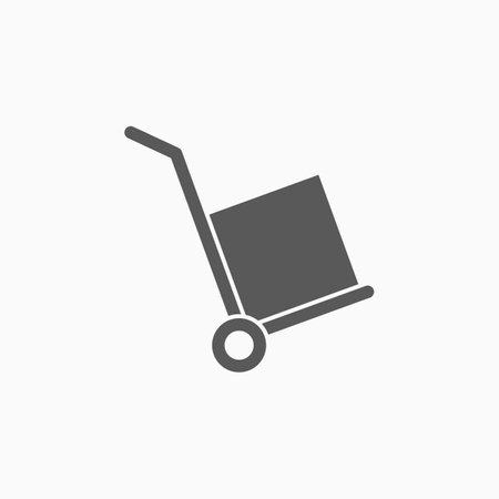 handcart iconのイラスト素材