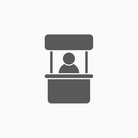 promo stand iconのイラスト素材
