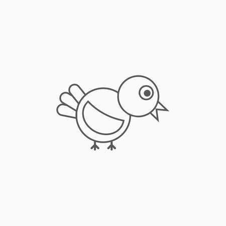 bird icon, bird vectorのイラスト素材