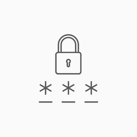 password security iconのイラスト素材