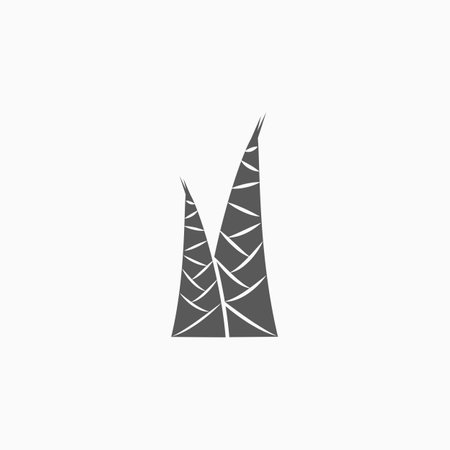 bamboo shoot iconのイラスト素材