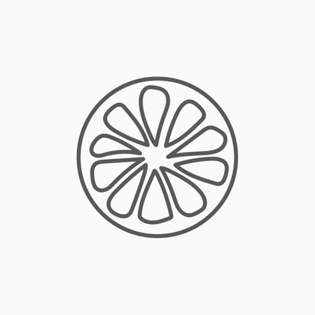 orange icon, lemon vectorのイラスト素材
