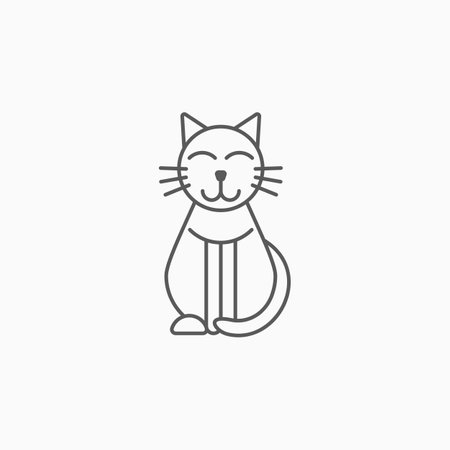 cat icon, moggy vectorのイラスト素材