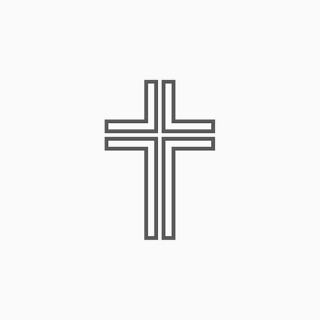 religion cross iconのイラスト素材