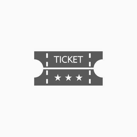 ticket icon, bill vectorのイラスト素材