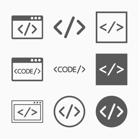 code iconのイラスト素材
