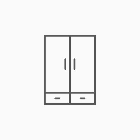 wardrobe iconのイラスト素材