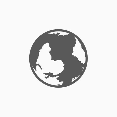 world earth, globe iconのイラスト素材