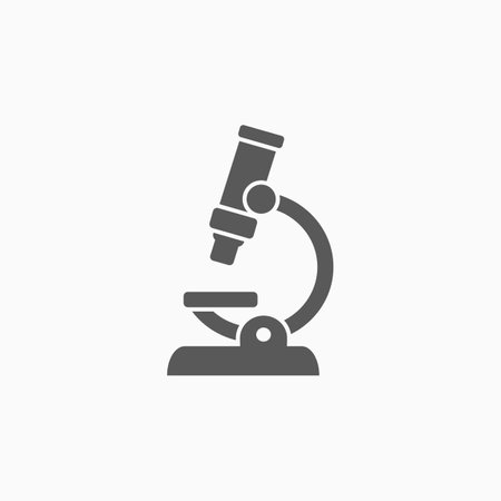 microscope icon, scope vectorのイラスト素材