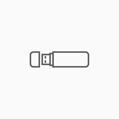 flash drive icon, thumb drive vectorのイラスト素材
